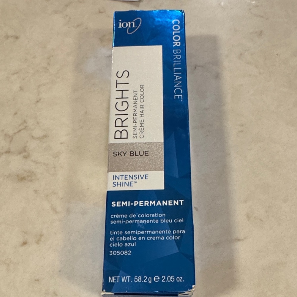 Ion Color Brilliance Sky Blue semi permanent Hair Dye intensive shine